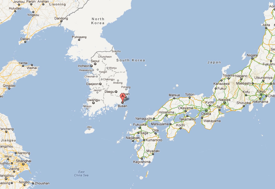 map of pusan south korea